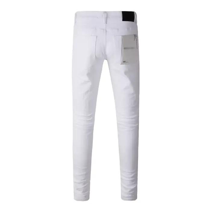 Nouveaux jeans skinny blancs pour hommes