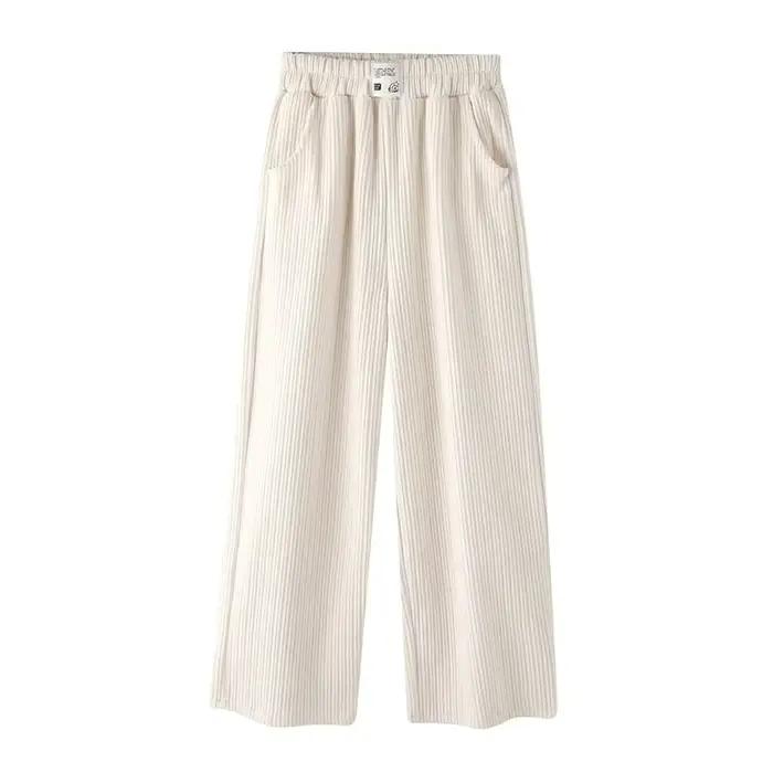 Pantalon large en velours côtelé pour adolescentes