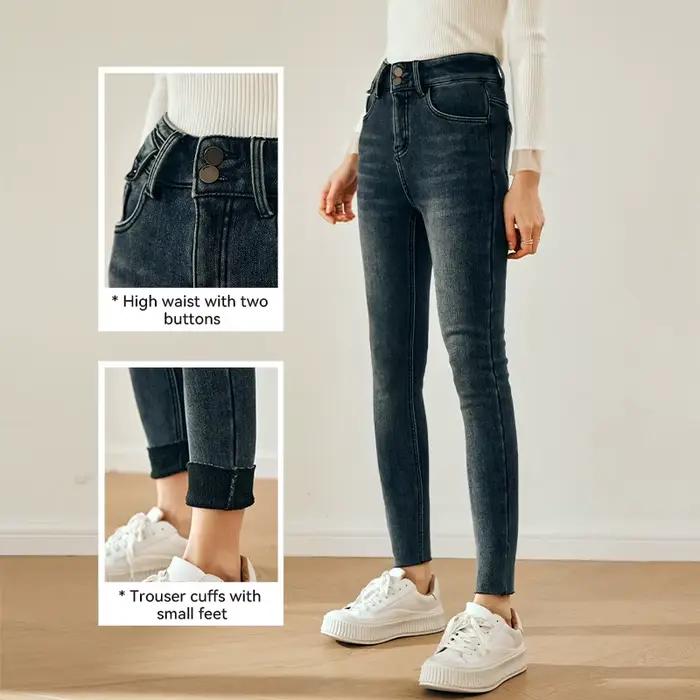 OLrain Jeans Femme Tendance 2026 Nouvelle Collection Automne – Jean Skinny Extensible Décontracté Coupe Crayon Vêtements Féminins Élégants O23DA85885