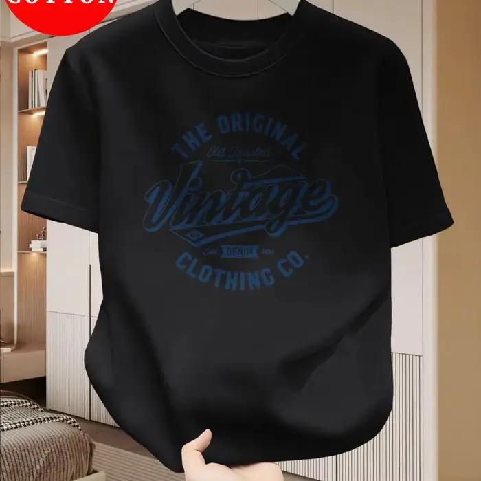T-shirt oversize en denim vintage pour homme