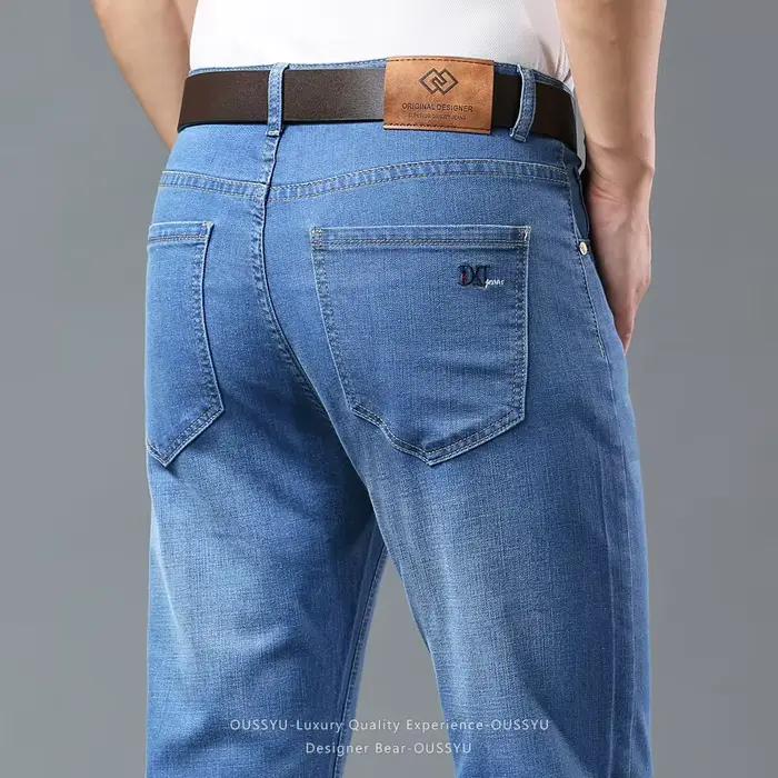 Jean Homme 2026 Coupe Droite en Coton Denim Élastique