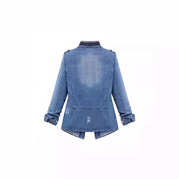 Haut en jean grande taille pour femme