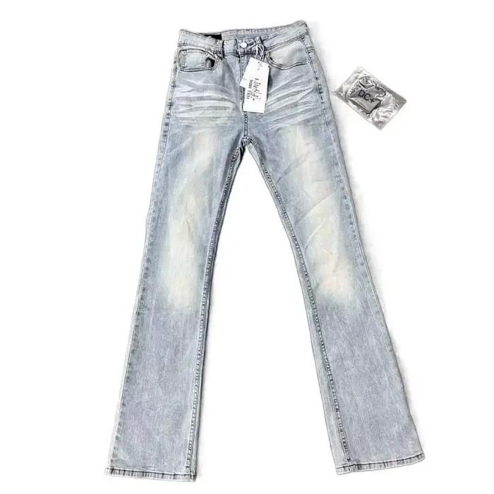 Jean évasé bleu clair style américain pour homme