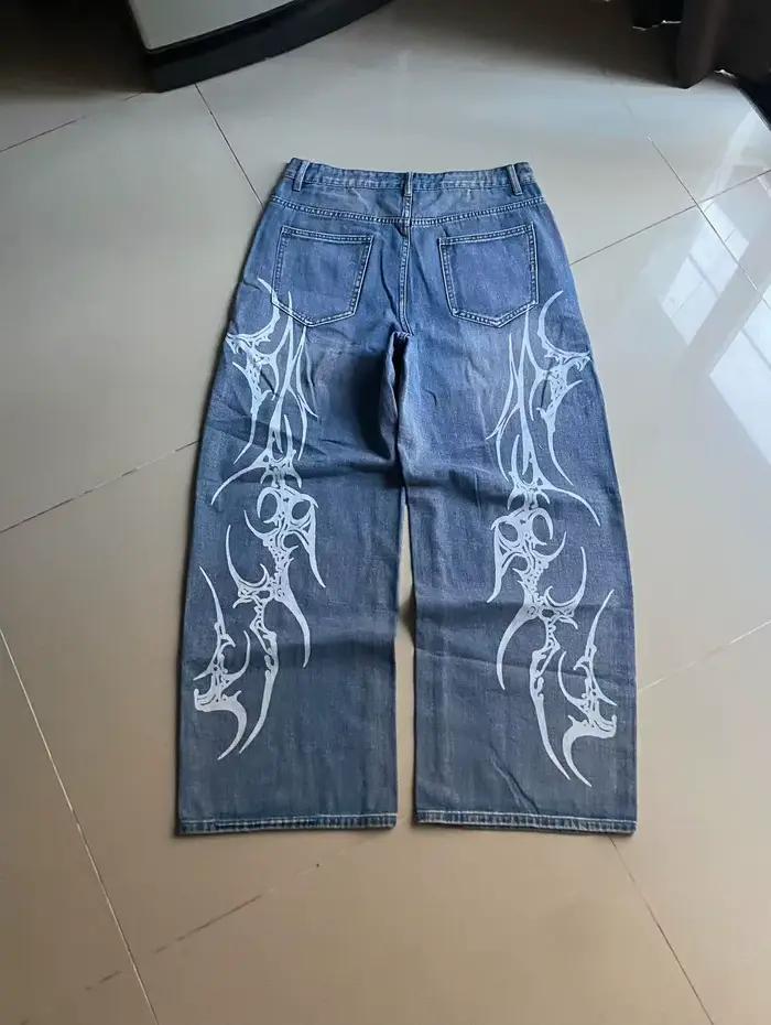 Jeans baggy rétro bleu 2025