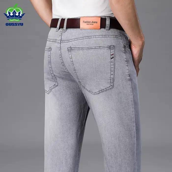 Jean élastique de marque OUSSYU pour homme