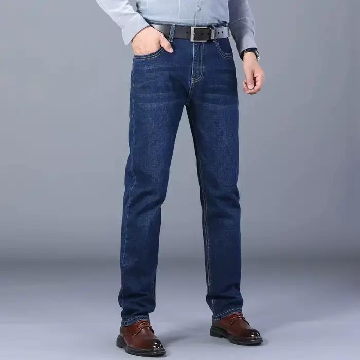 Nouveauté 2024 – Jean Business Classique pour Homme – Style Décontracté Extensible Slim – Pantalon en Denim de Marque