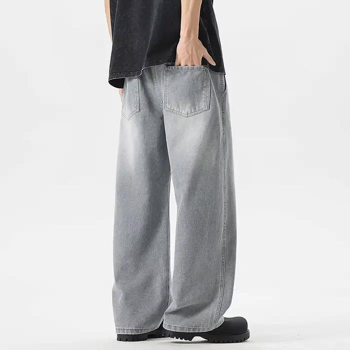 Jean homme américain ample jambe large pantalon droit