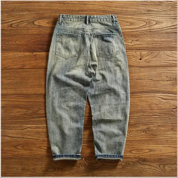 Jean vintage lourd pour hommes