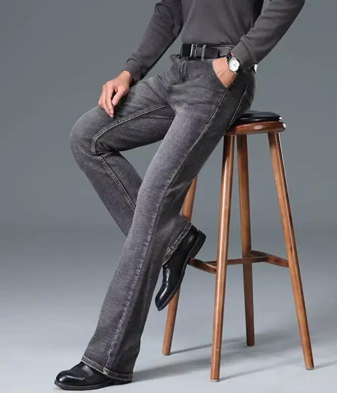 Jean Évasé Gris struction é pour Homme