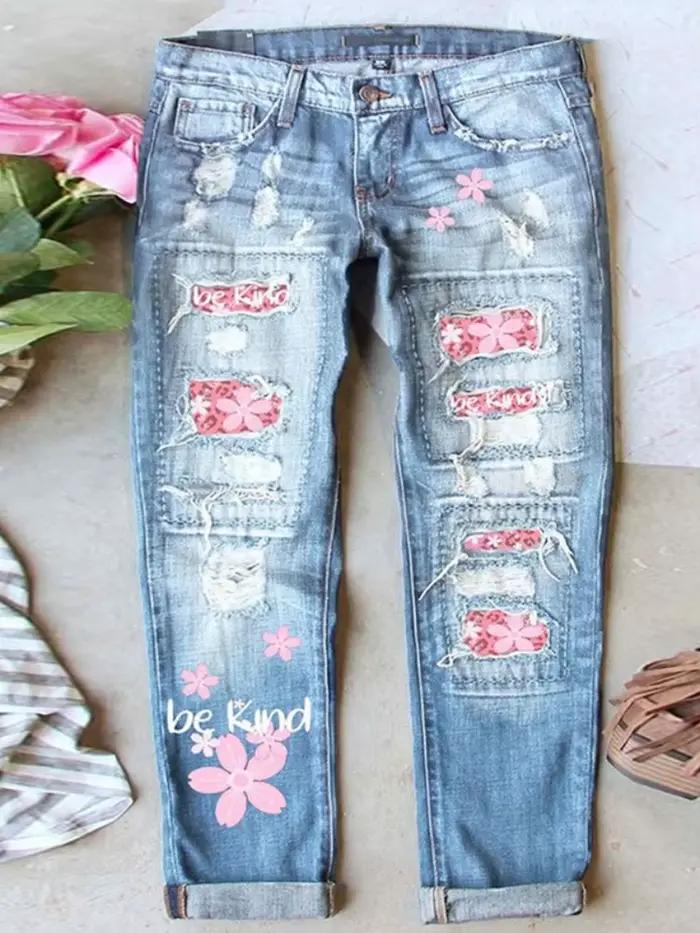 Pantalon en jean pour femme