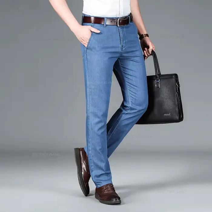 Jean Lyocell fin pour homme