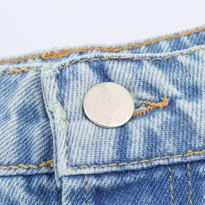 ZERAINS rétro jambe droite épissé jean pour femmes été 2025 nouveau style