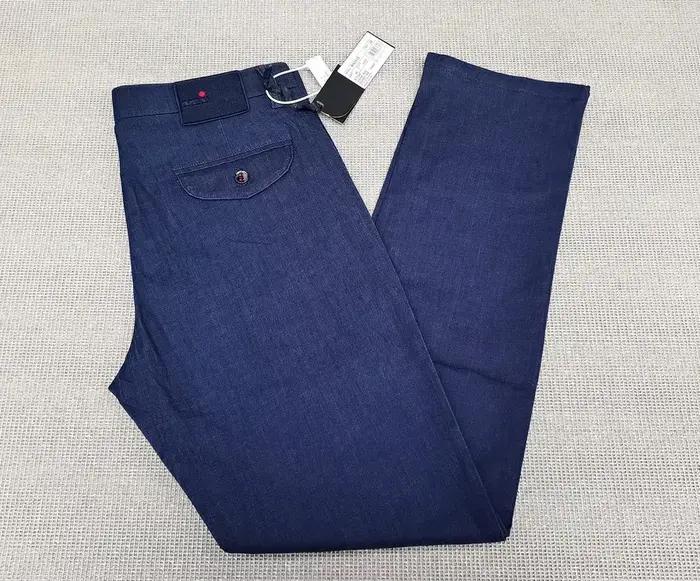 OECHSLI jean coton mince hommes 2025 printemps été nouveau taille moyenne broderie confortable grande