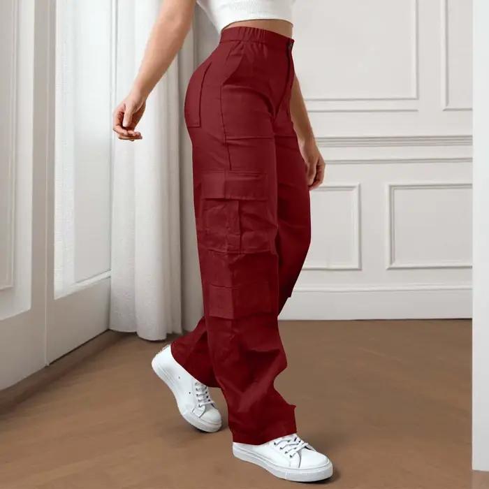 Pantalon Cargo Décontracté Femmes Style Casual Polyvalent Pour Trousseaux de Travail Randonnée et Loisirs Toute Saison