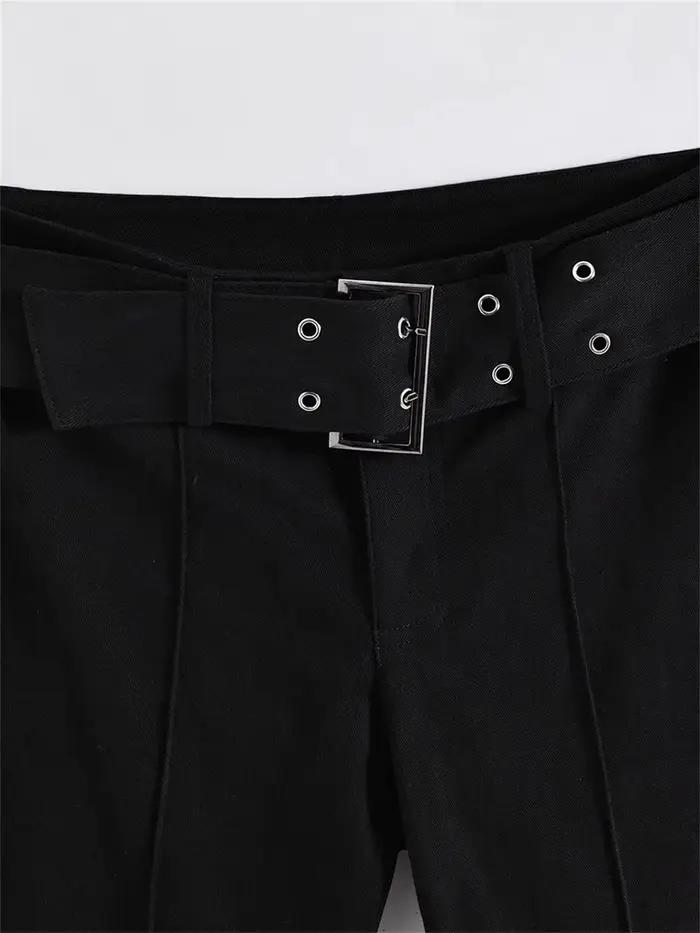 Jean noir évasé pour femmes