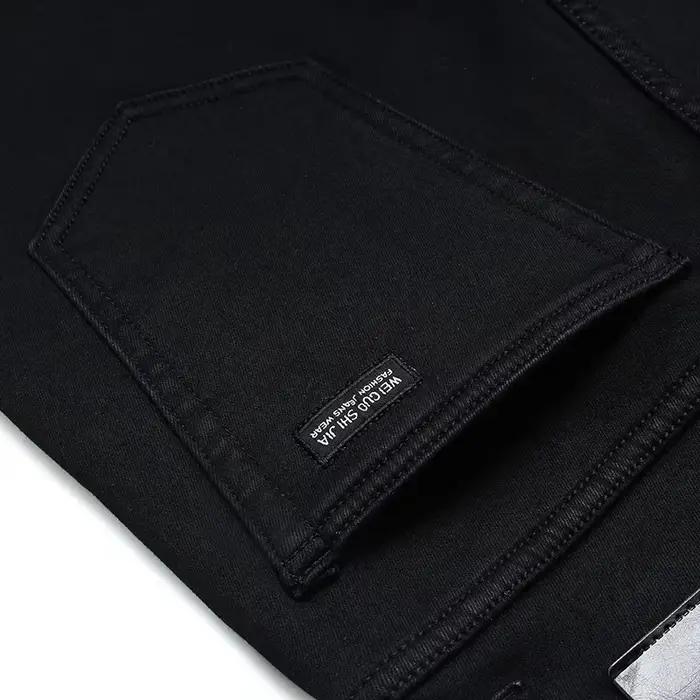 Jean pour Hommes Décontracté Et Élégant Toile Épluchage Polyvalent Pour Toutes Les Occasions