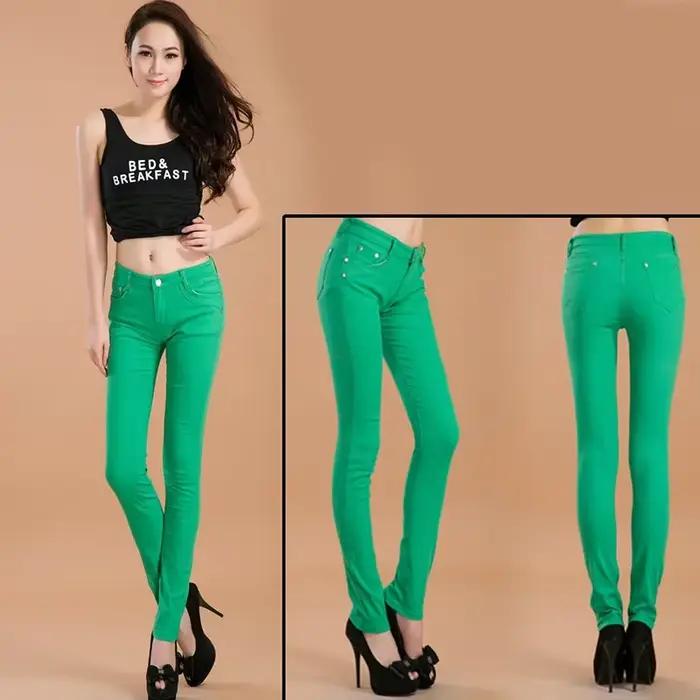 Pantalon crayon en denim WMWMNU pour femmes, jeans taille basse, style décontracté, printemps été, grandes tailles, 16 couleurs