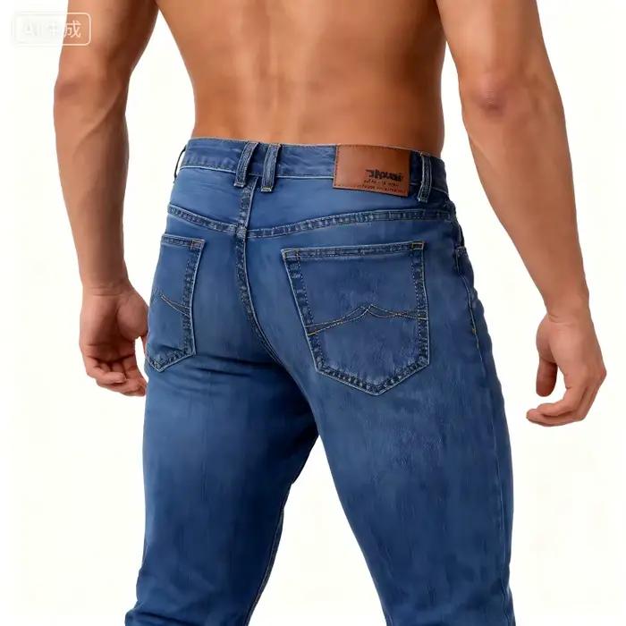 Jean extensible ajusté pour hommes