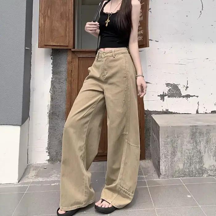 Jean ample à jambe large pour femme