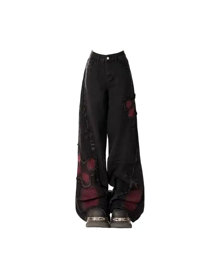 Jean Baggy papillon pour femmes