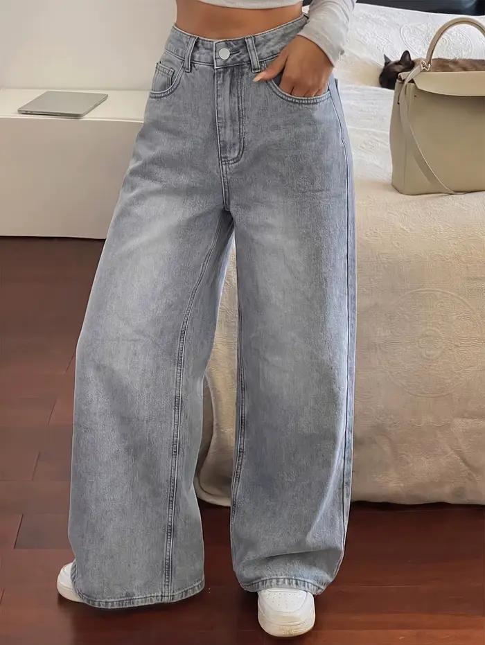 SOLORN Nouveau jean large