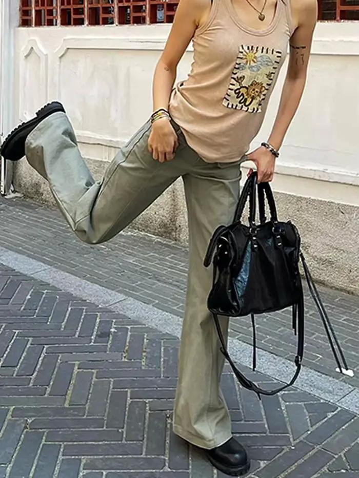 Jean slim Vintage Grunge pour femmes