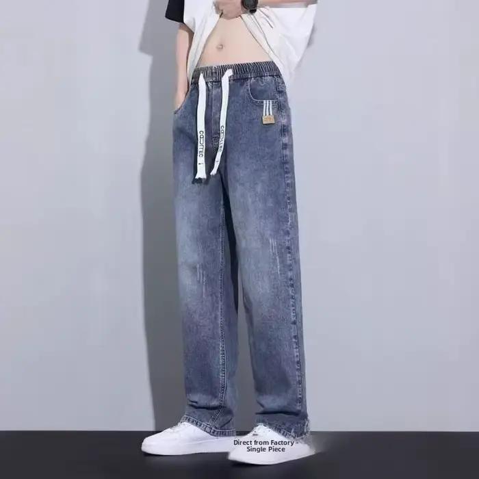 Jeans slim droits d'été pour adolescents
