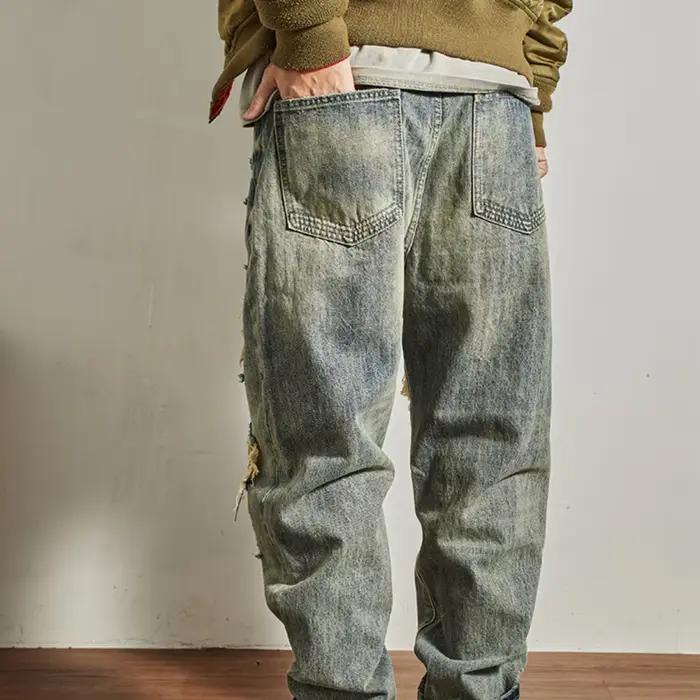Jean vintage lourd pour hommes