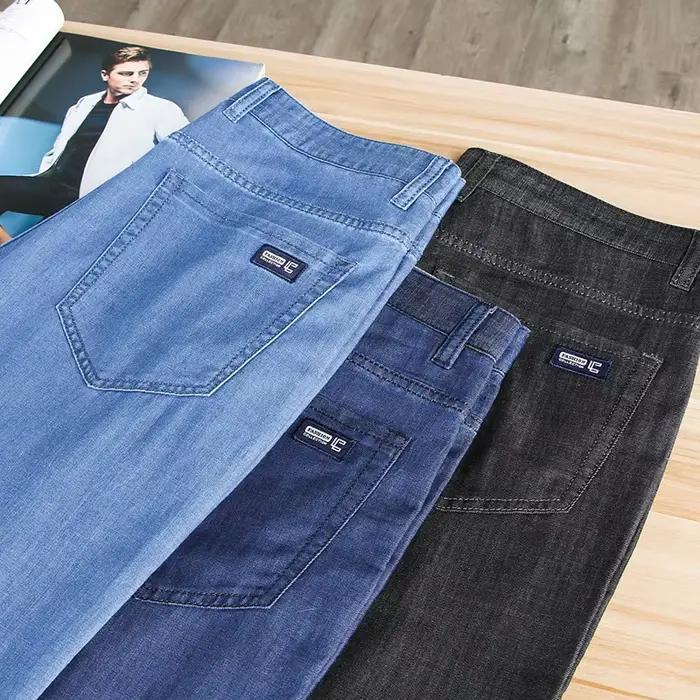 Jean Lyocell fin pour homme