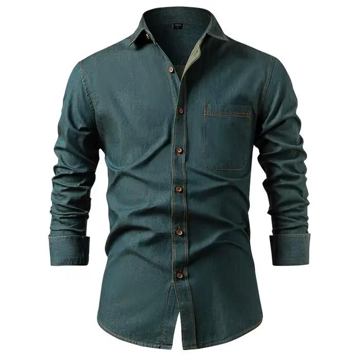 Chemise en jean américaine 2026 pour homme