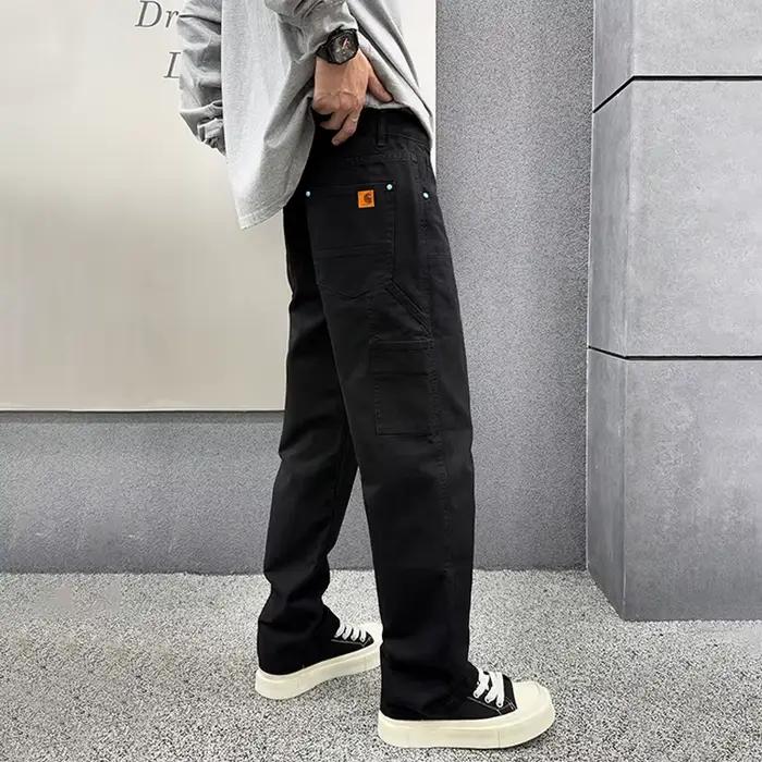 Jean large pour homme kaki