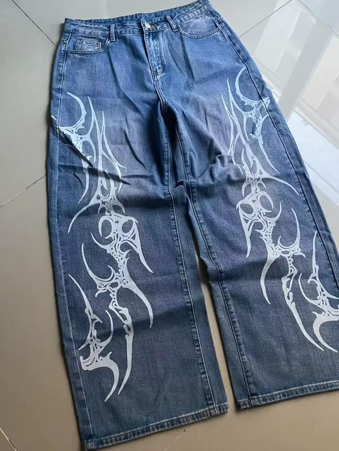Jeans baggy rétro bleu 2025