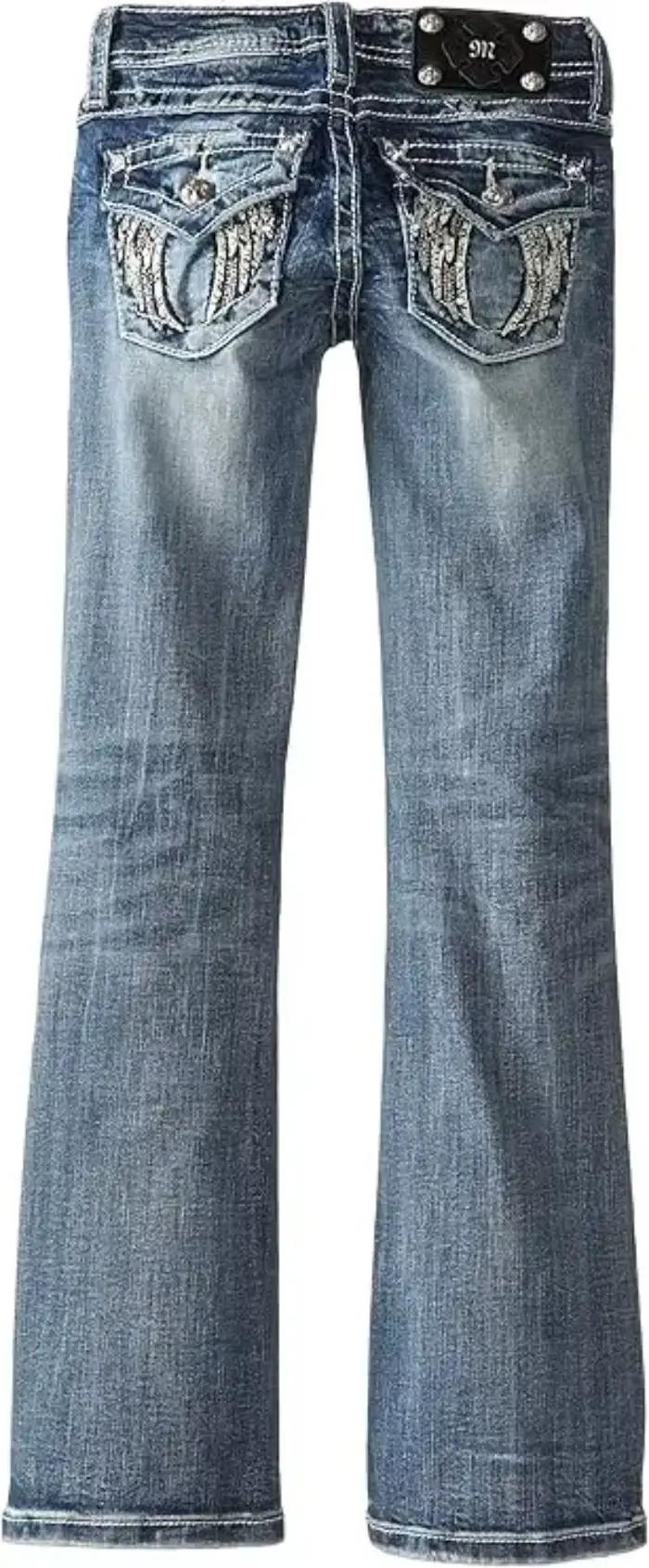 Jean Baggy BiggOrange pour femme, jeans amples avec broderie, style vintage, Harajuku gothique, Hip-Hop, jambes larges, denim de coton