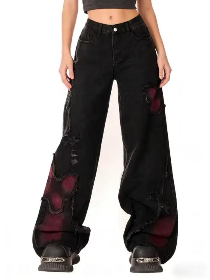 Jean Baggy papillon pour femmes