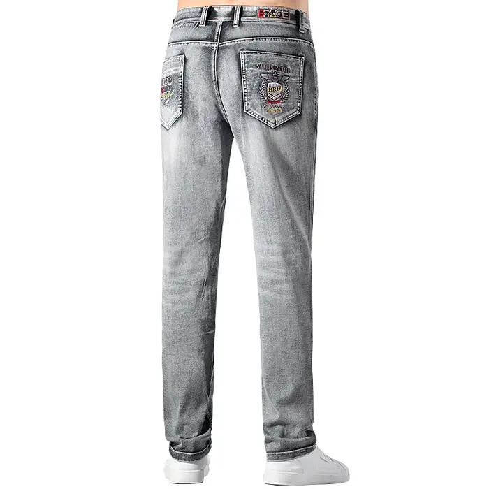 Nouveau Jean Bruce & Shark Mince Gris Clair Hommes Décontracté Élégant Pour Hommes Occasions Estivales