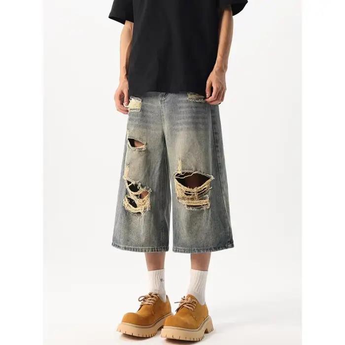 Pantalon Capri en Denim pour hommes