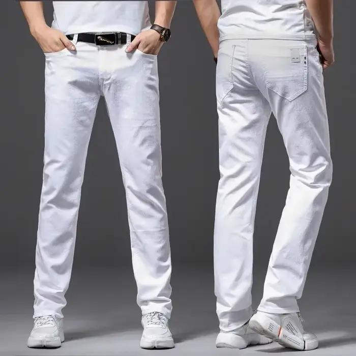 Jean blanc pour hommes