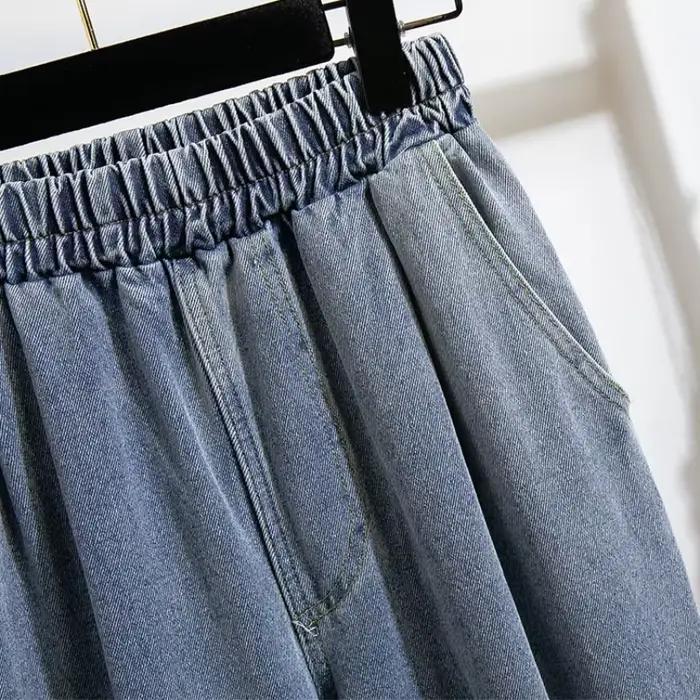 Pantalon large femme 2026 – Nouvelle collection printemps-automne – Jean rétro délavé style workwear – Taille haute décontracté et polyvalent – Grandes tailles