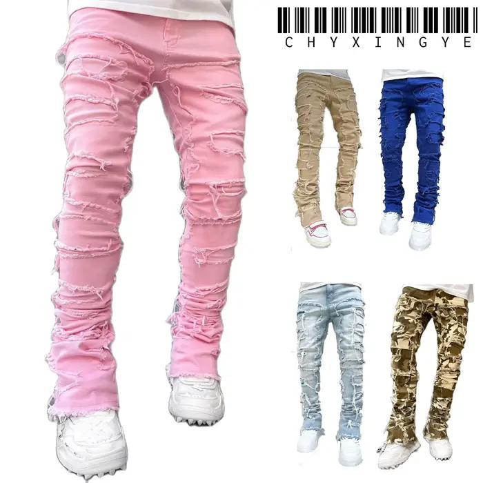 Jean empilé pour hommes