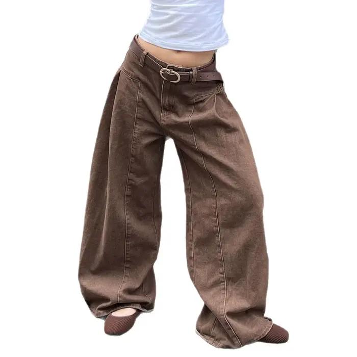 2026 Jeans personnalité rue mode ample jambe large pantalon de sol