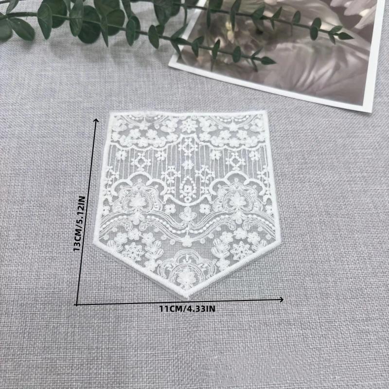Décoration de poche en dentelle pour jeans, patch brodé en tissu pour vêtements, décoration de poche