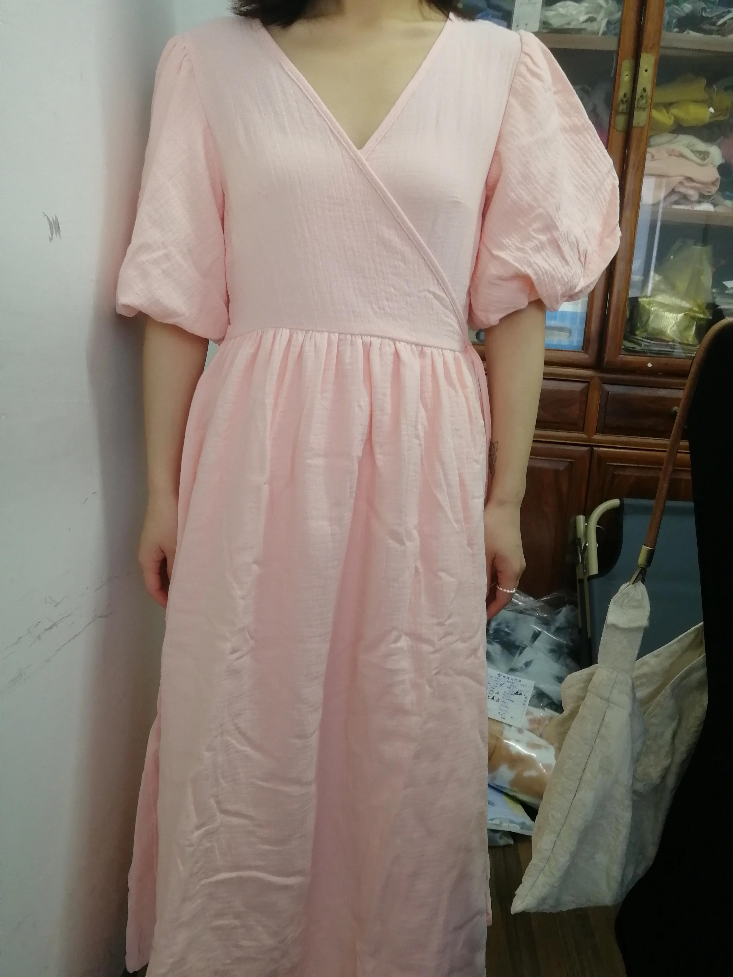 Robe longue en gaze de pansement rétro pour femmes