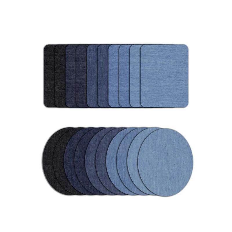 Nouveaux patchs en jean thermocollants DIY pour la réparation des coudes de pantalons