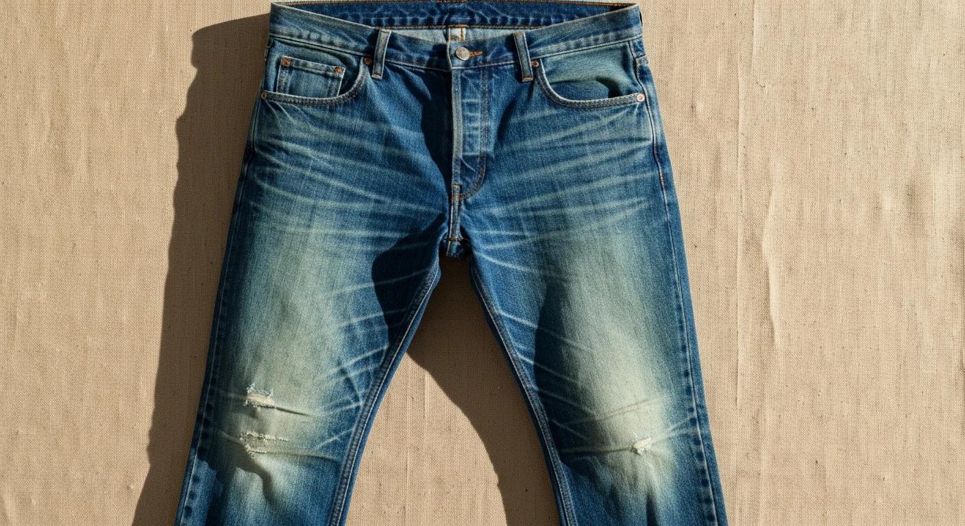 Patine d'un jean vintage selvedge