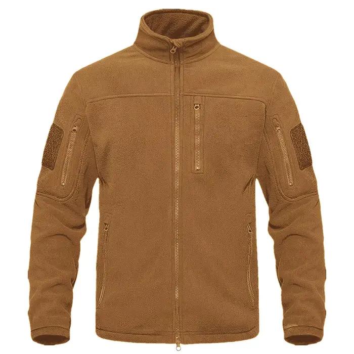 Veste polaire tactique pour homme TAD, col montant, manteau chaud pour la randonnée, veste de sport