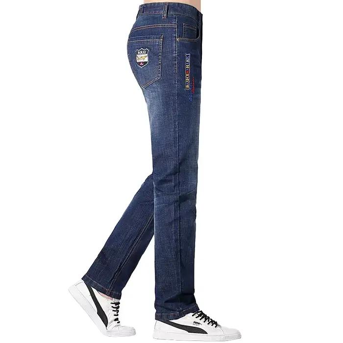 Bruce & Shark été nouveaux hommes jean extensible coton ample droit Denim jean pour hommes décontrac