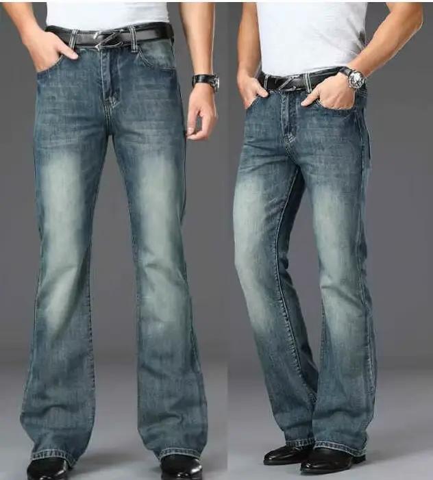 Jean évasé ample pour hommes, pantalon évasé à grande jambe, classique de styliste, plusieurs Styles