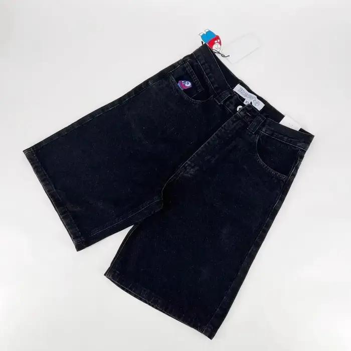 Short en Denim décontracté pour grand garçon Y2k, Baggy rétro Hip Hop, dessin animé américain Haraju