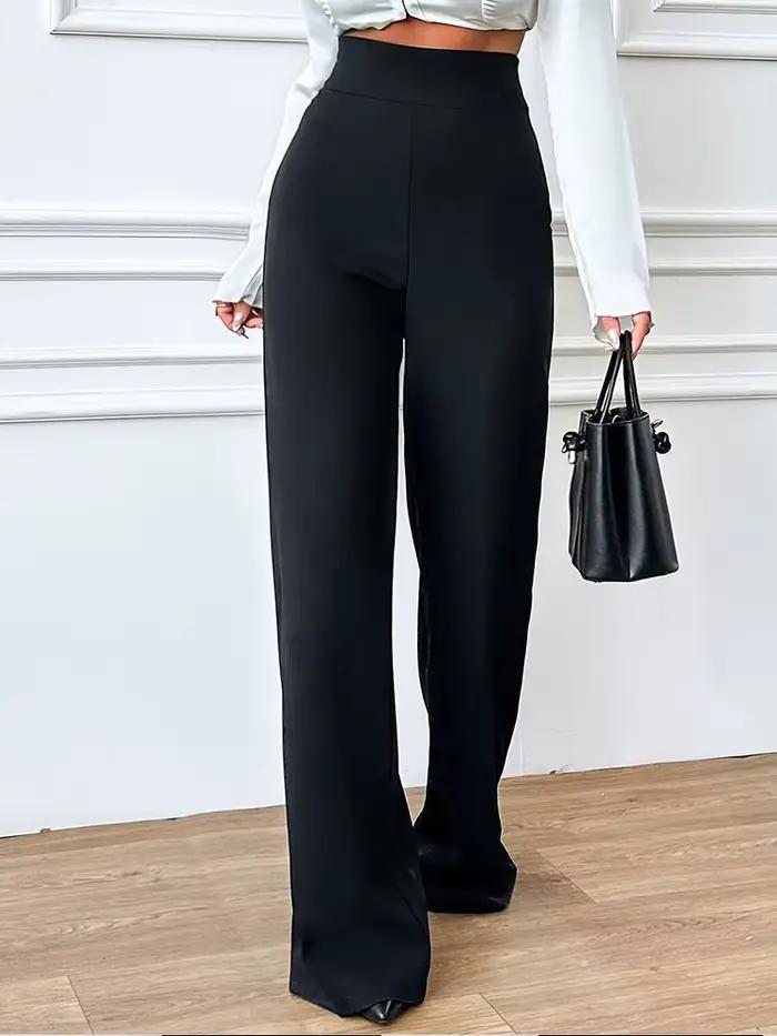 Pantalon droit pour femme, pantalon large élégant et décontracté, pantalon polyvalent à la mode, séc