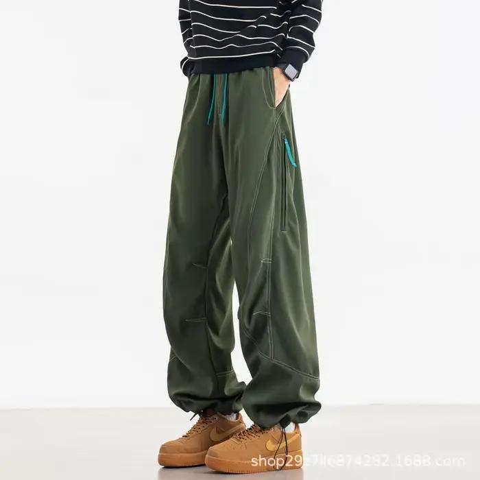 Pantalon de travail imperméable pour l'extérieur, décontracté, ample, Long, pour randonnée, parachut